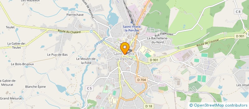 localisation de l'entreprise SCI CADORO à SAINT-YRIEIX-LA-PERCHE