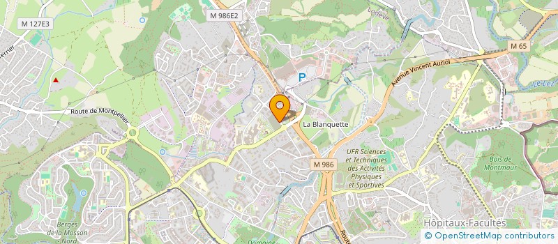localisation de l'entreprise SCI CADRI à MONTPELLIER