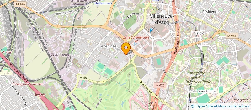 localisation de l'entreprise SCI CADU  LEZENNES