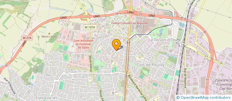 localisation de l'entreprise SCI CADUCEE à DIJON