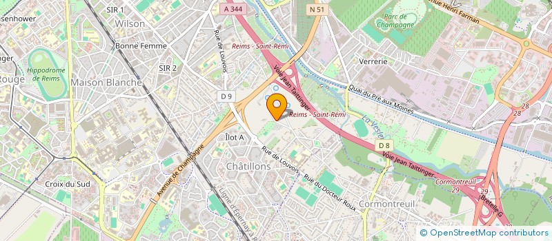 localisation de l'entreprise SCI CADUCEE  REIMS