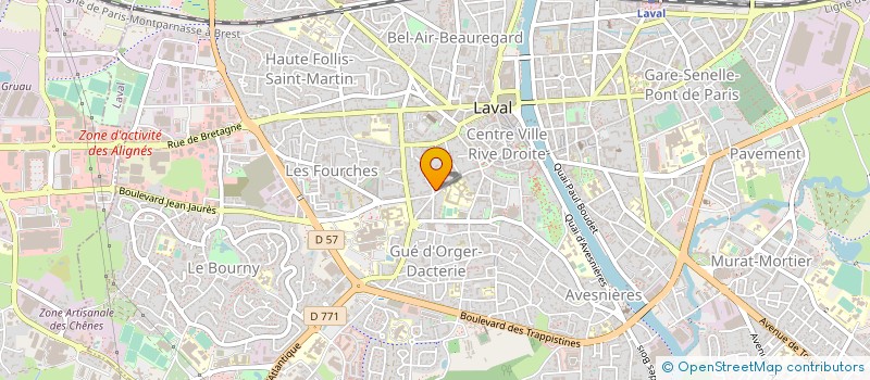 localisation de l'entreprise SCI CADUFCAR à LAVAL
