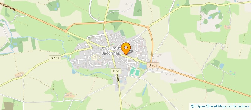 localisation de l'entreprise SCI CADY L HERMITAGE  VAL D'ERDRE-AUXENCE