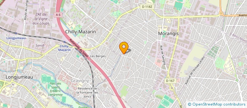 localisation de l'entreprise SCI CAE à MORANGIS