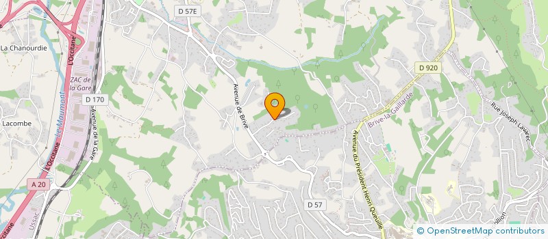 localisation de l'entreprise SCI CAELIAM  USSAC