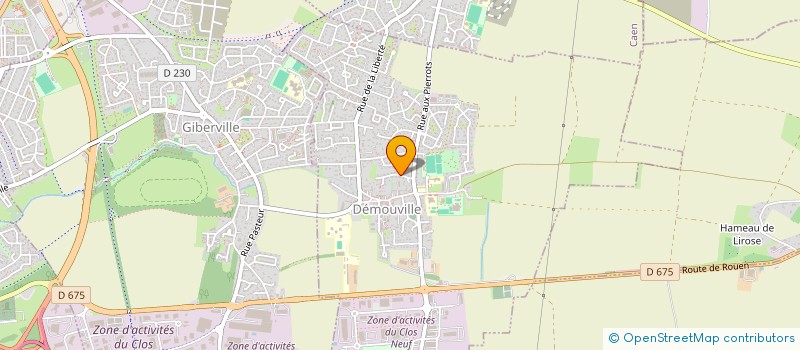 localisation de l'entreprise SCI CAEN  DEMOUVILLE