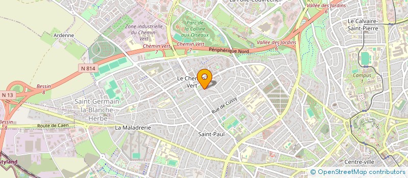 localisation de l'entreprise SCI CAEN BELVEDERE à CAEN