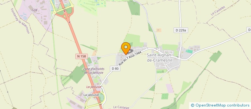 localisation de l'entreprise SCI CAEN TOURS  LE CASTELET