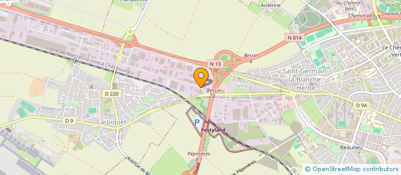 localisation de l'entreprise SCI CAEN WEST  CARPIQUET