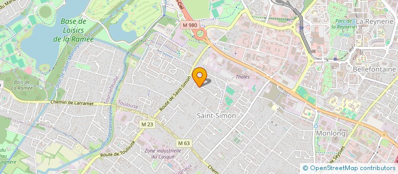 localisation de l'entreprise SCI CAERMA à TOULOUSE