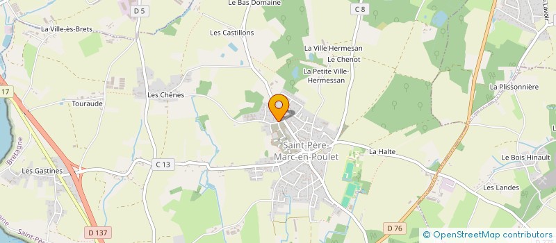 localisation de l'entreprise SCI CAERPHILLY  SAINT-PERE-MARC-EN-POULET