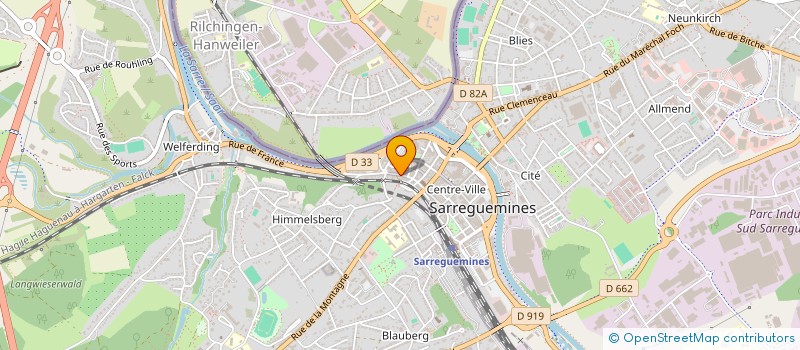 localisation de l'entreprise SCI CAERULA MONTIS  SARREGUEMINES