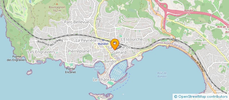 localisation de l'entreprise SCI CAF à BANDOL