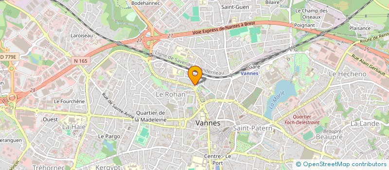 localisation de l'entreprise SCI CAF I à VANNES