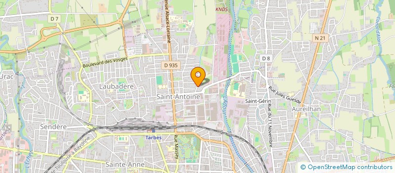 localisation de l'entreprise SCI CAFA  TARBES