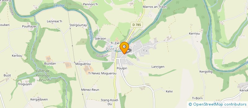 localisation de l'entreprise SCI CAFE  GOUEZEC