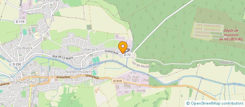 localisation de l'entreprise SCI CAFE CERF  VAL-DE-MODER