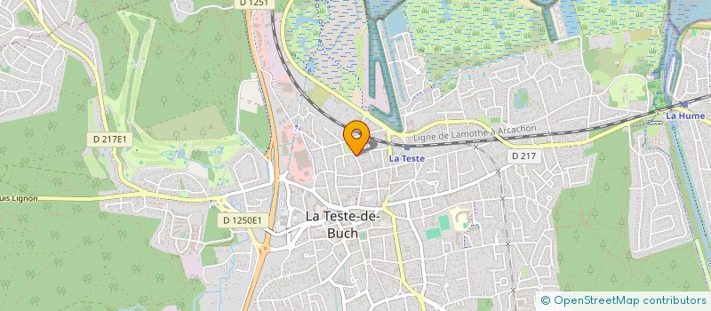 localisation de l'entreprise SCI CAFE DE LA GARE  LA TESTE-DE-BUCH