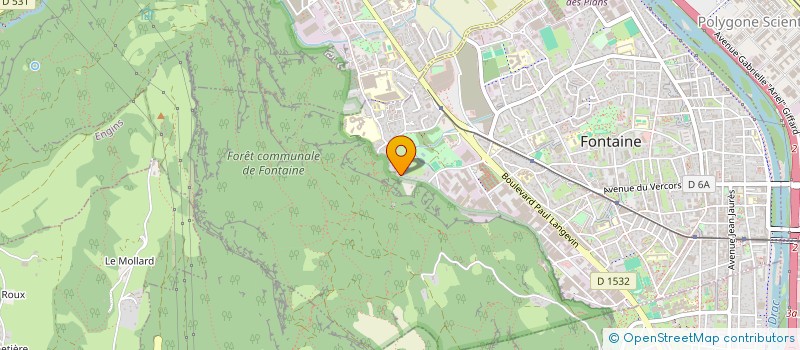 localisation de l'entreprise SCI CAFE DE LA POYA  FONTAINE