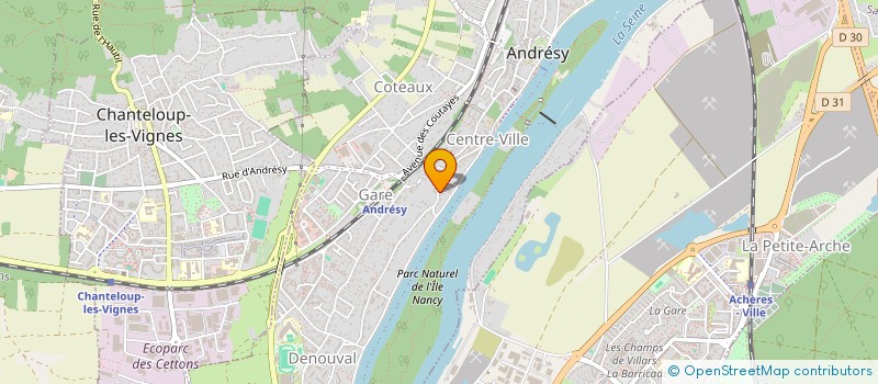 localisation de l'entreprise SCI CAFE ROSA  CHANTELOUP-LES-VIGNES