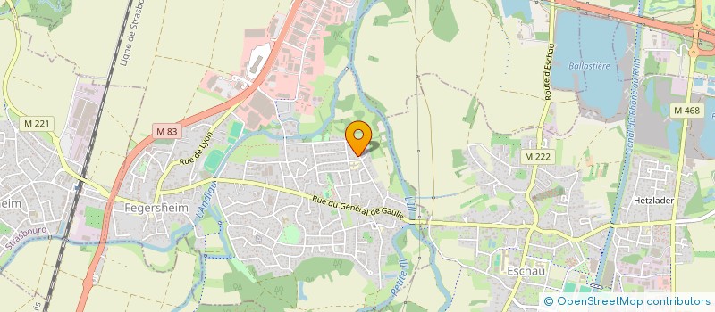 localisation de l'entreprise SCI CAFEHIN  FEGERSHEIM