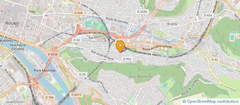 localisation de l'entreprise SCI CAFEJE à ROUEN