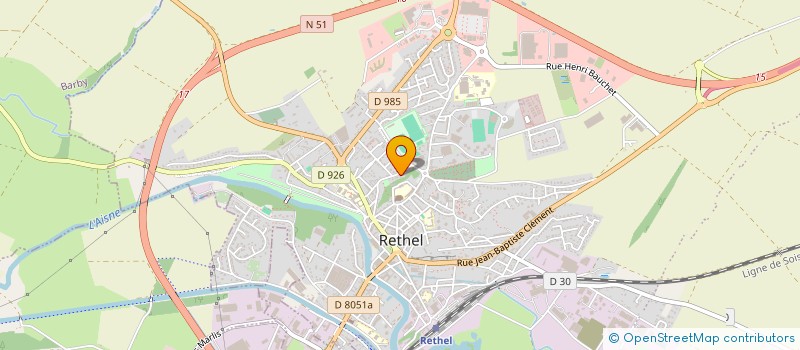 localisation de l'entreprise SCI CAFFE  RETHEL