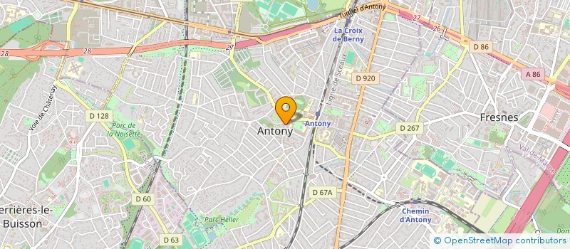 localisation de l'entreprise SCI CAFINVEST à ANTONY