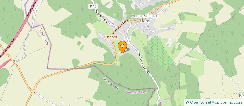 localisation de l'entreprise SCI CAFLODOM  MONTREUIL-AUX-LIONS