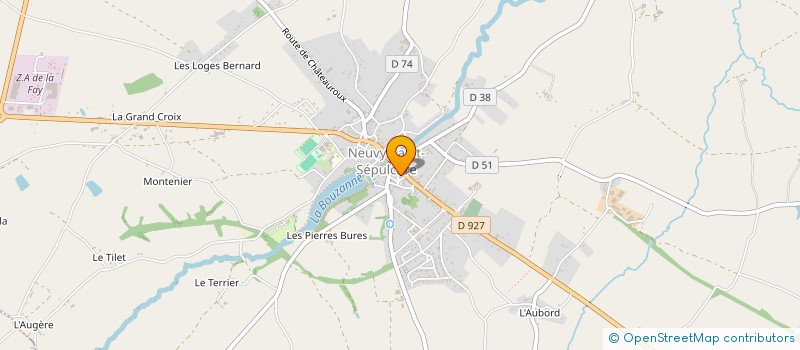 localisation de l'entreprise SCI CAFRA à NEUVY-SAINT-SEPULCHRE