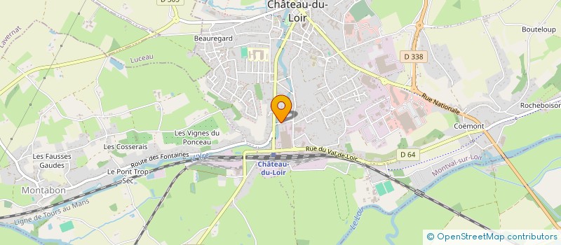 localisation de l'entreprise SCI CAGADUB  MONTVAL-SUR-LOIR