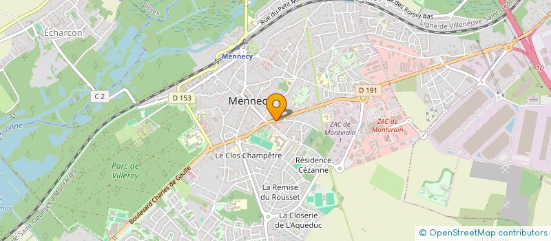 localisation de l'entreprise SCI CAGEFRA  MENNECY