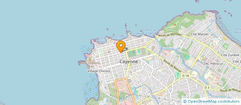 localisation de l'entreprise SCI CAGELEM  CAYENNE