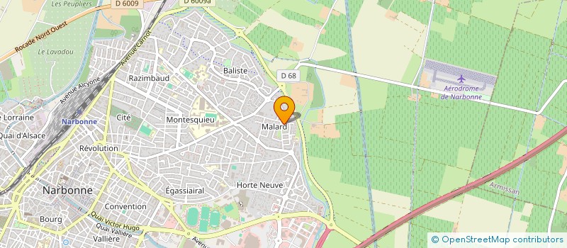 localisation de l'entreprise SCI CAGEPI à NARBONNE