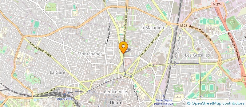localisation de l'entreprise SCI CAGIMEL à DIJON