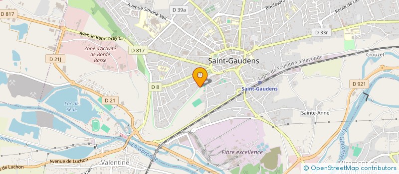 localisation de l'entreprise SCI CAGIRE  SAINT-GAUDENS