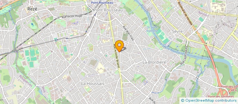 localisation de l'entreprise SCI CAGLIARI  REZE