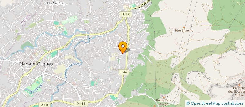 localisation de l'entreprise SCI CAGUERASSET  ALLAUCH