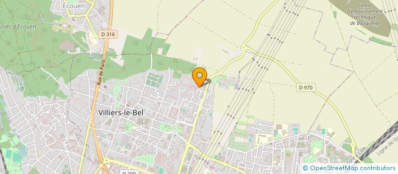 localisation de l'entreprise SCI CAHERIC  VILLIERS LE BEL