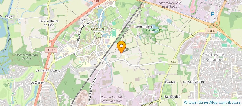 localisation de l'entreprise SCI CAHOT  BRUZ