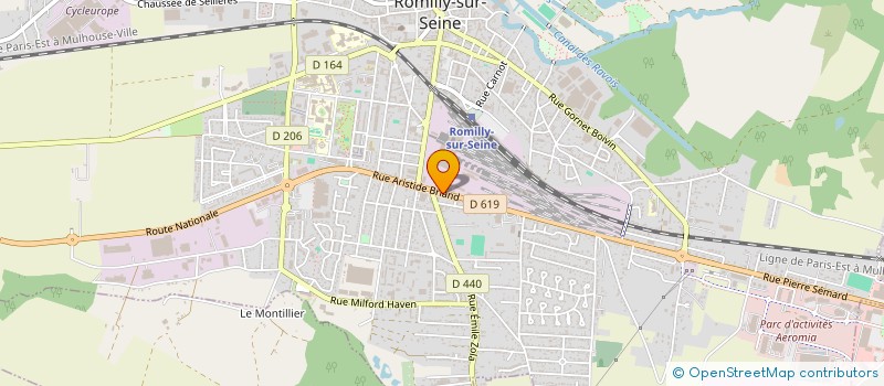 localisation de l'entreprise SCI CAHU  ROMILLY-SUR-SEINE