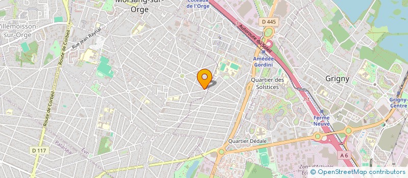 localisation de l'entreprise SCI CAI à MORSANG-SUR-ORGE