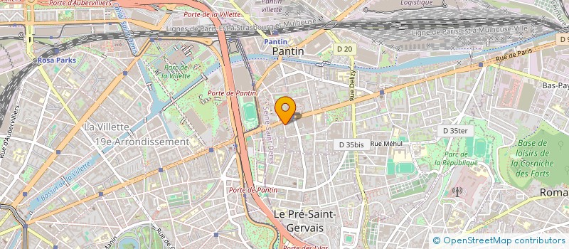 localisation de l'entreprise SCI CAI à PANTIN
