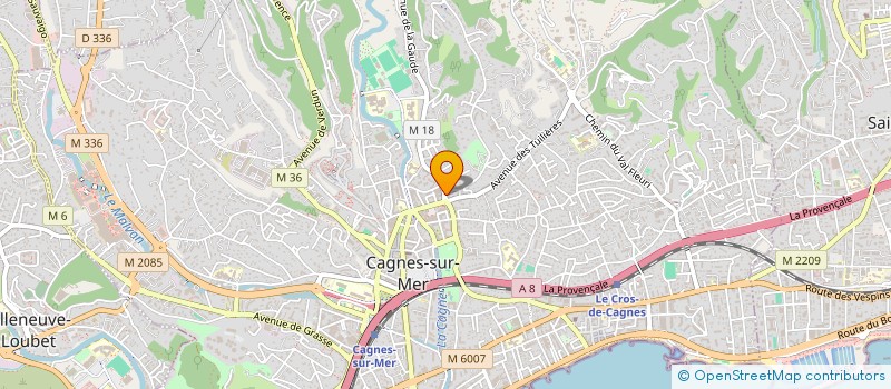 localisation de l'entreprise SCI CAILLAU-GUILLEMIN à CAGNES-SUR-MER