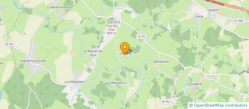 localisation de l'entreprise SCI CAILLAUD à SAINT-MAURICE-LA-SOUTERRAINE