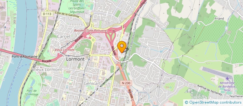 localisation de l'entreprise SCI CAILLAUD  LORMONT