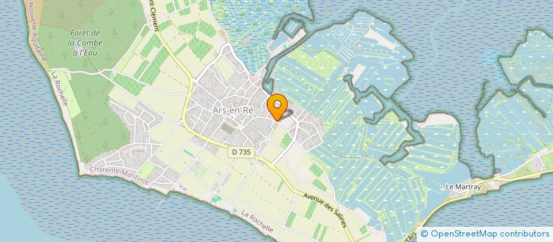 localisation de l'entreprise SCI CAILLAUD  ARS-EN-RE