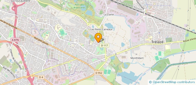 localisation de l'entreprise SCI CAILLAUD-CHARLAND  TRELAZE