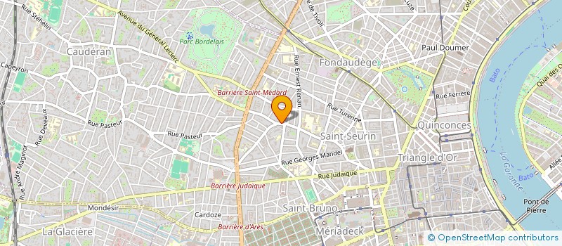 localisation de l'entreprise SCI CAILLAUD LABORIE  BORDEAUX