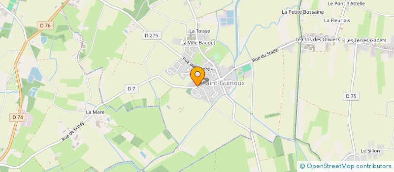 localisation de l'entreprise SCI CAILLAUX-DUPUY  SAINT-GUINOUX
